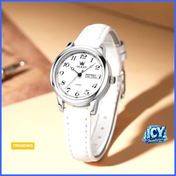 Leather Strap Quartz Watch Minimalist Design Water Resistant main image 6